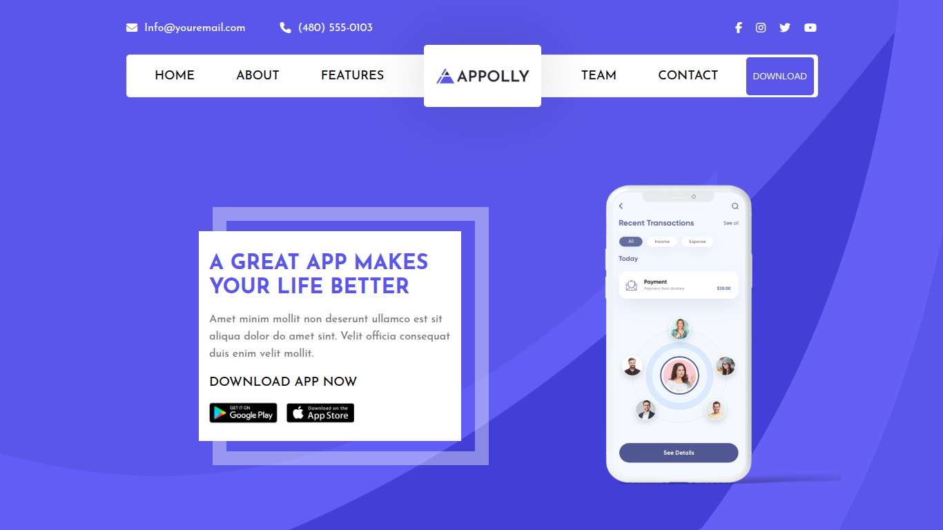 Landing Page preview image